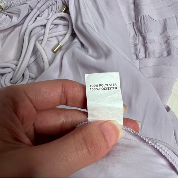 Ramy Brook Reggie Peasant Blouse in Pale Lavender Size XXL - Picture 10 of 13